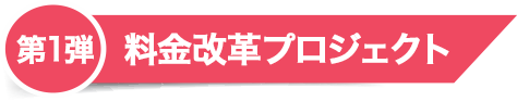 第1弾 料金改革プロジェクト ト